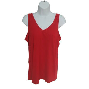 ACX Workout/Exercise Tank Top Red  Semi-Sheer Lightweight M